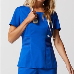 Jaanuu Pintuck Top Royal Blue